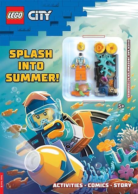 Lego City Splash Into Summer Activity Book With Diver Lego Minifigure And Underw by Buster Books Paperback Book