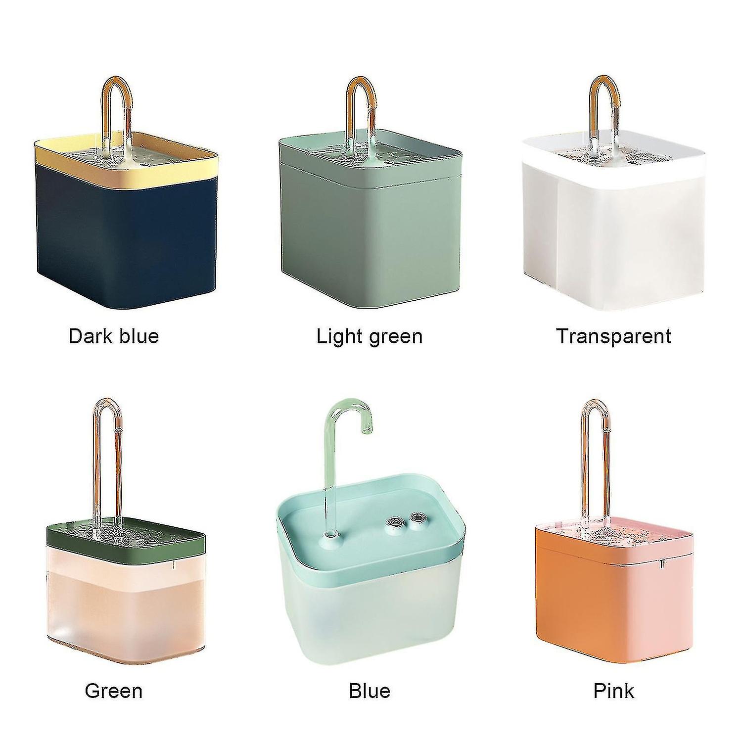 2023 猫用ウォーターファウンテン - 自動ペットウォーターファウンテン、1.5L犬用ウォーターディスペンサー、ペット用フィルター