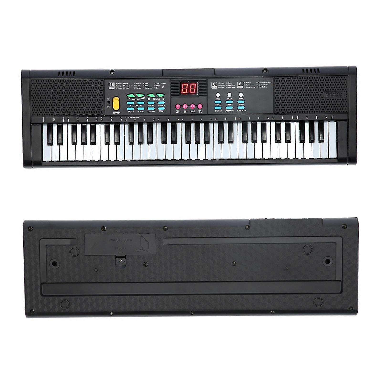 Keyboard Piano Instrument 61 Keys Electric Digital Multifunctional with Microphone MQ6186