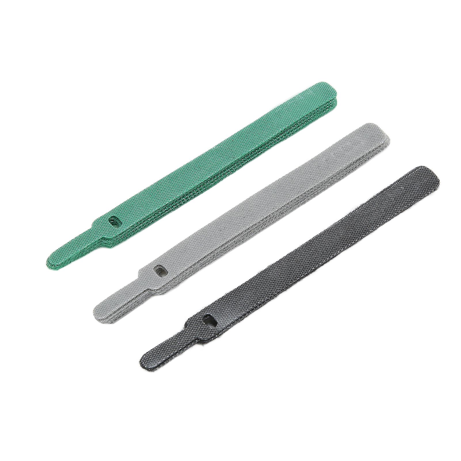 15pcs Fastening Straps Nylon Reusable Adjustable Hook Loop Cord Fastener Ties Data Cable Fixed OrganizerL (20 X 1.45cm / 7.87 X 0.57in)