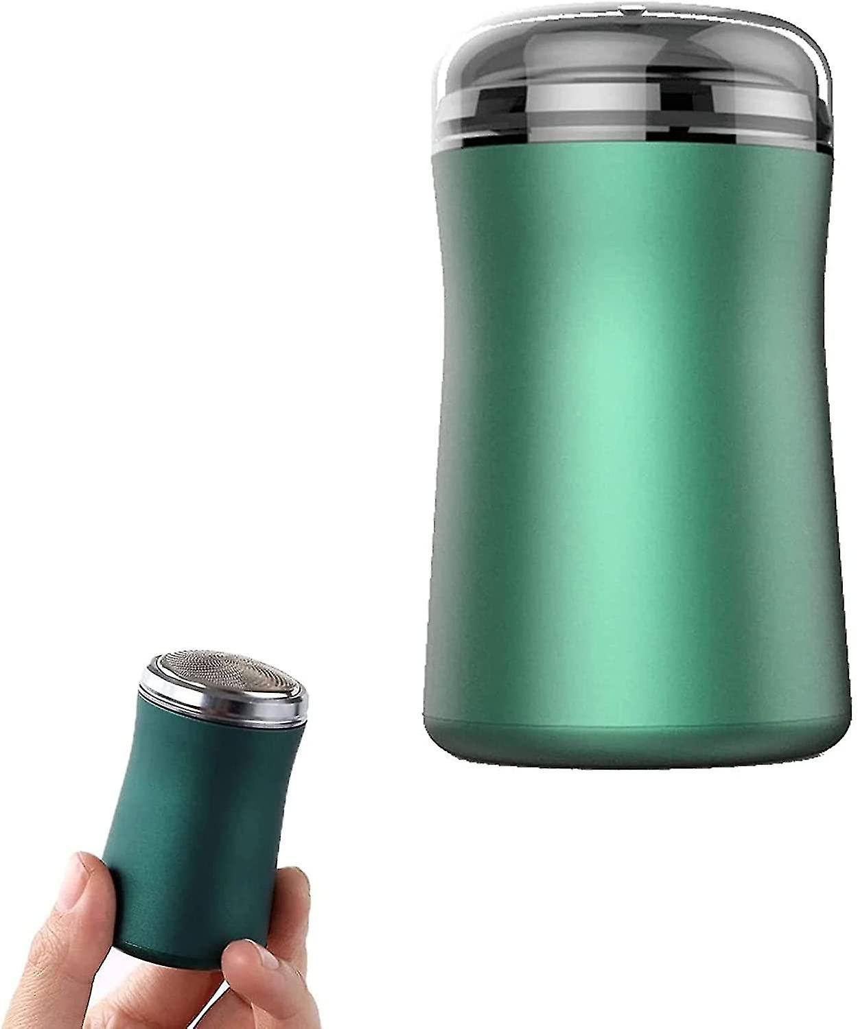 (Y)Pocket Size Washable Electric Shaver, Men Electric Portable Travel Shaver, Mini Pocket Size Rotary Razor