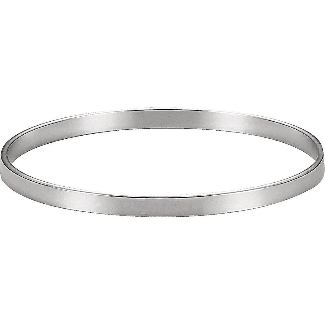 Pulseira rígida polida em prata de lei 925, 4,8 mm, 7 1/2 polegadas (19 cm) - 12,7 gramas