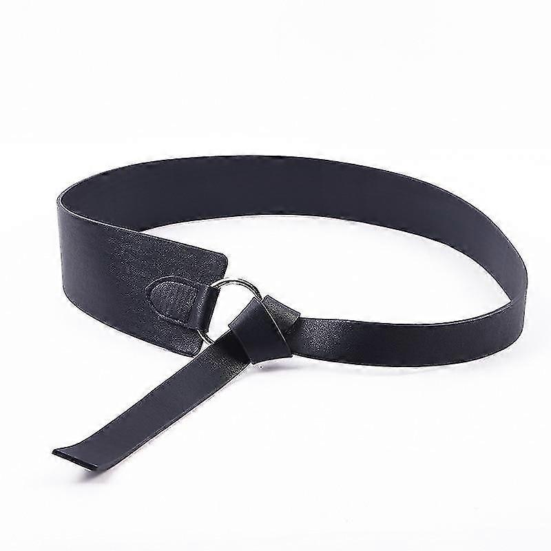 Tie Pattern Wide Leather Corset Belts