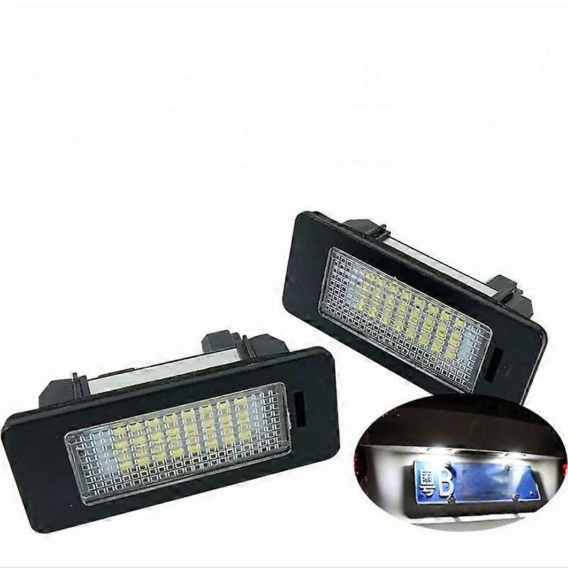 2PCS For BMW E39 E60 License plate Light 6000k White No Error Led Number License Plate Light For BMW E90 E91 E92 E61 E60 E70 E71 ST1M219