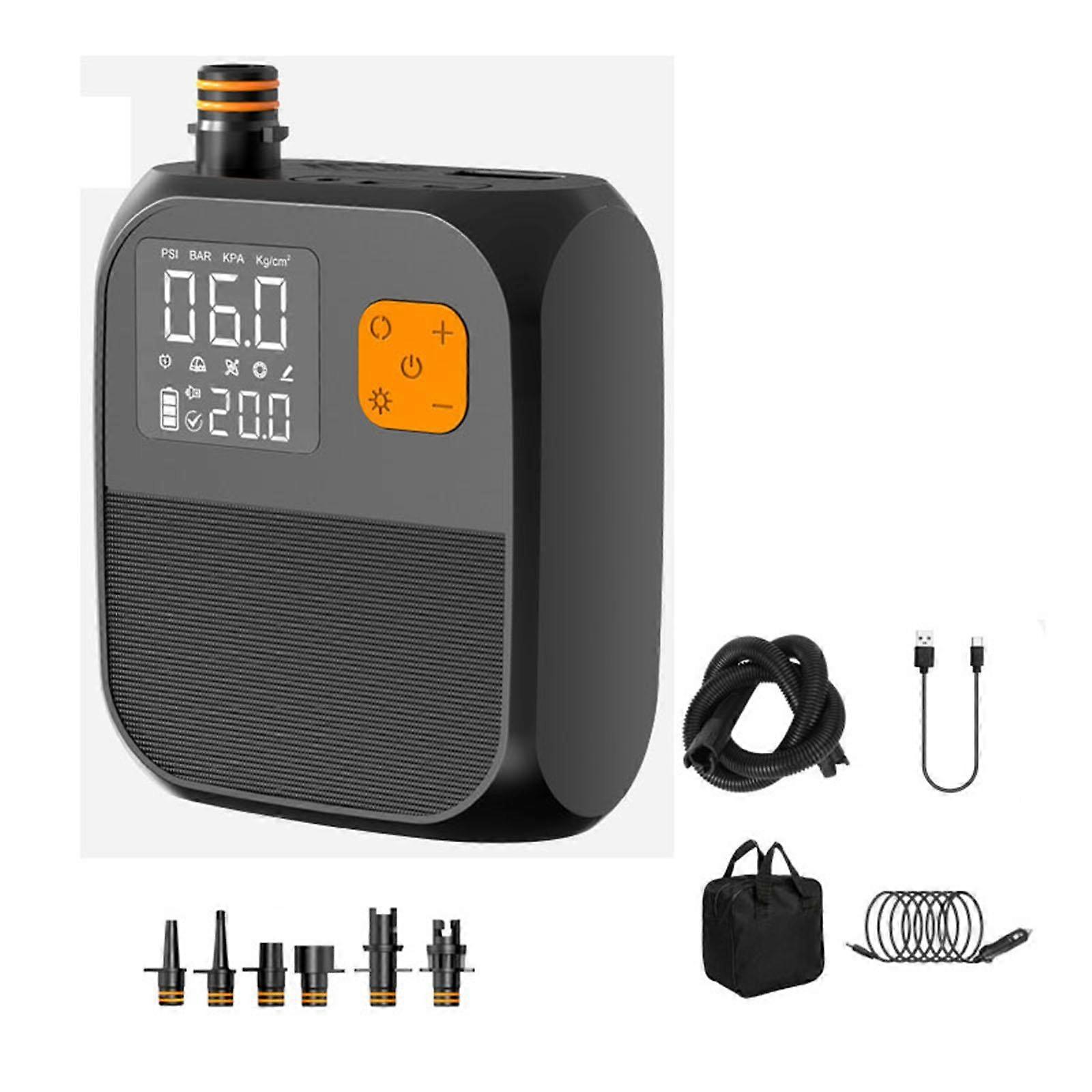 Luftpumpe Mini Geräte Power Bank Luftkompressor SUP für Camping Reifen Bootfahren A