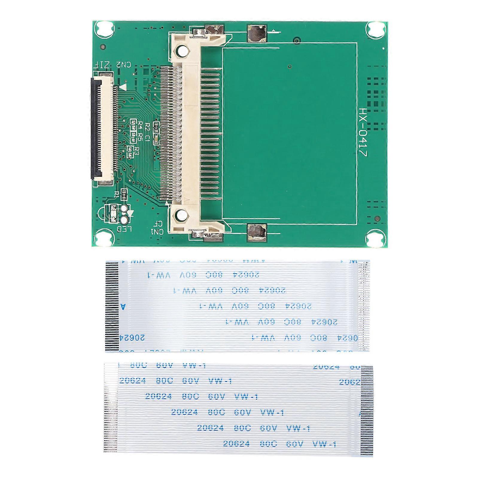 CF to ZIF/CE Adapter Card 50pin CF Memory Card to 1.8 Inch CE ZIF Hard Drive with Flat Cable