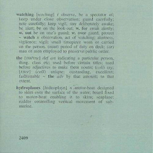 Tunnelvision : Watching the Hydroplanes CD (2005)