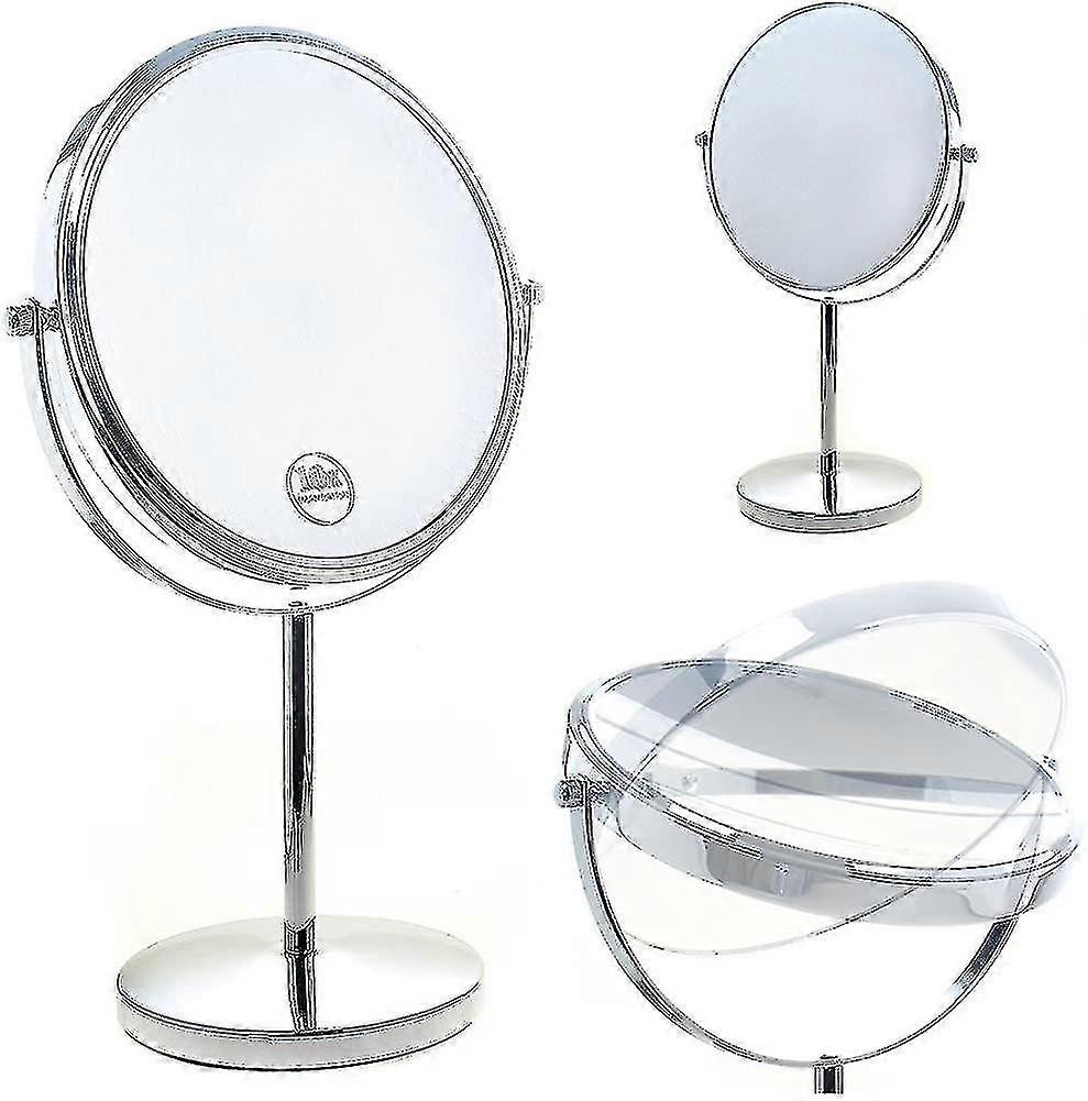 10x Magnification Standing Cosmetic Mirror, Shaving Mirror Makeup Mirror, Chrome