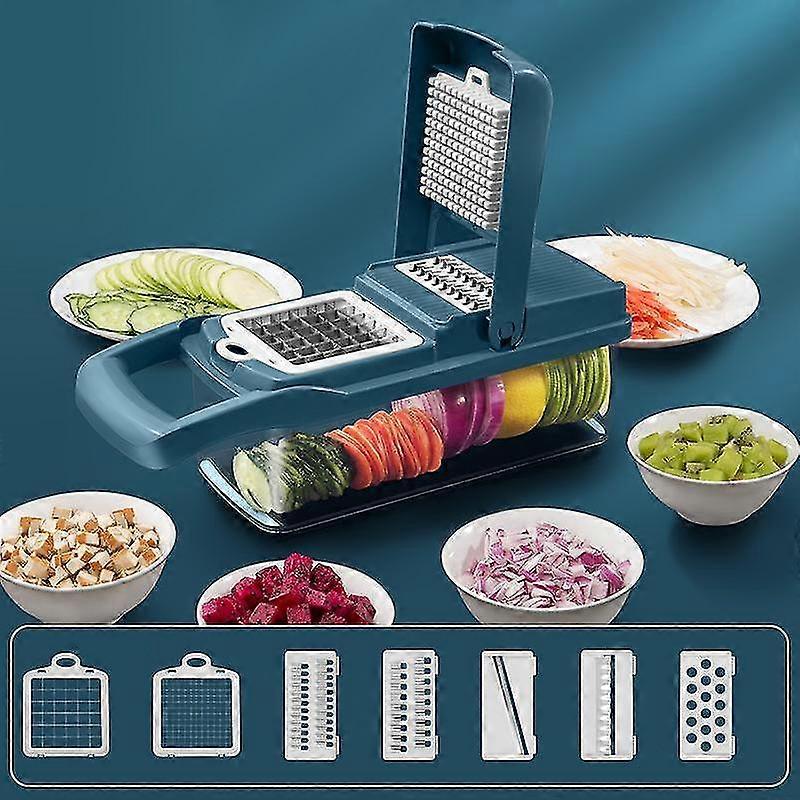 Multifunctional Smart Vegetable Slicer 7 In 1 Adjustable Vegetable Cutter