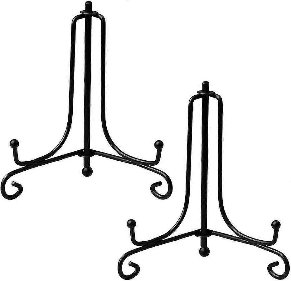 Eisen Display D, 2er Pack 6 Zoll Eisen Platte H Rative Platte H Eisen Staffelei Fotoplatte Display D für Posterrahmen