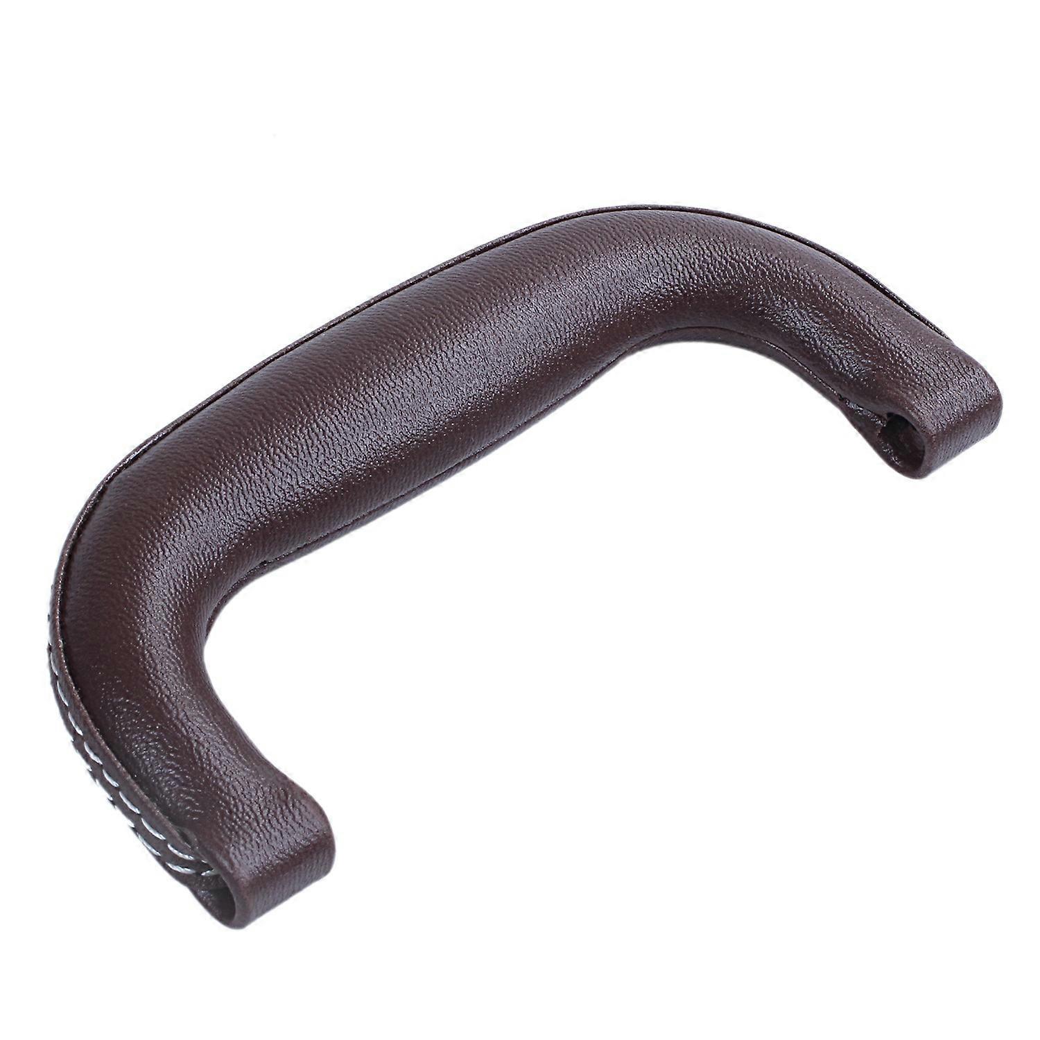 Brunt läder gitarr musikinstrument låda bagage verktygslåda vagn väska handtag