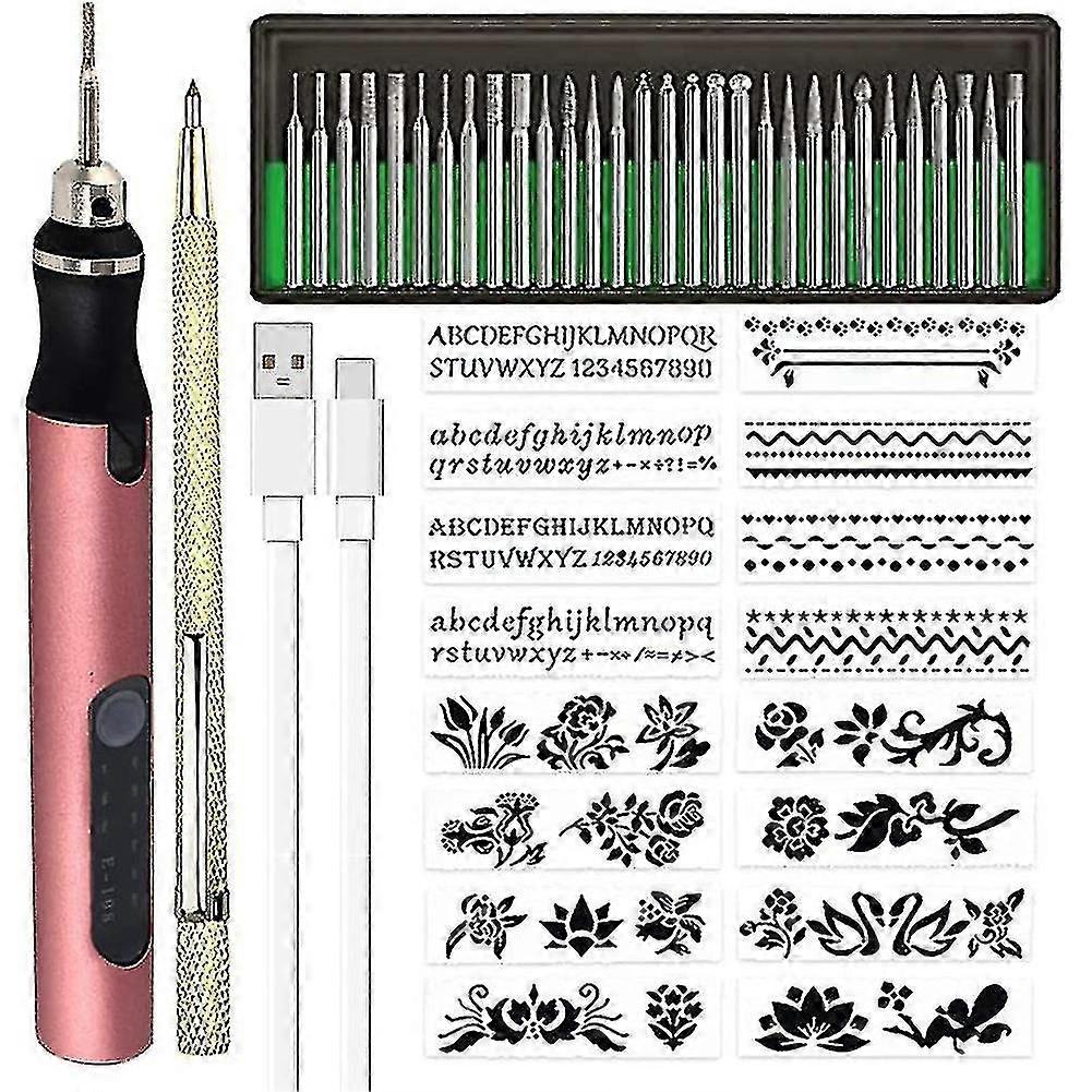 Rechargeable Cordless Mini Engraver Pen Diy Engraving Tool Kit A