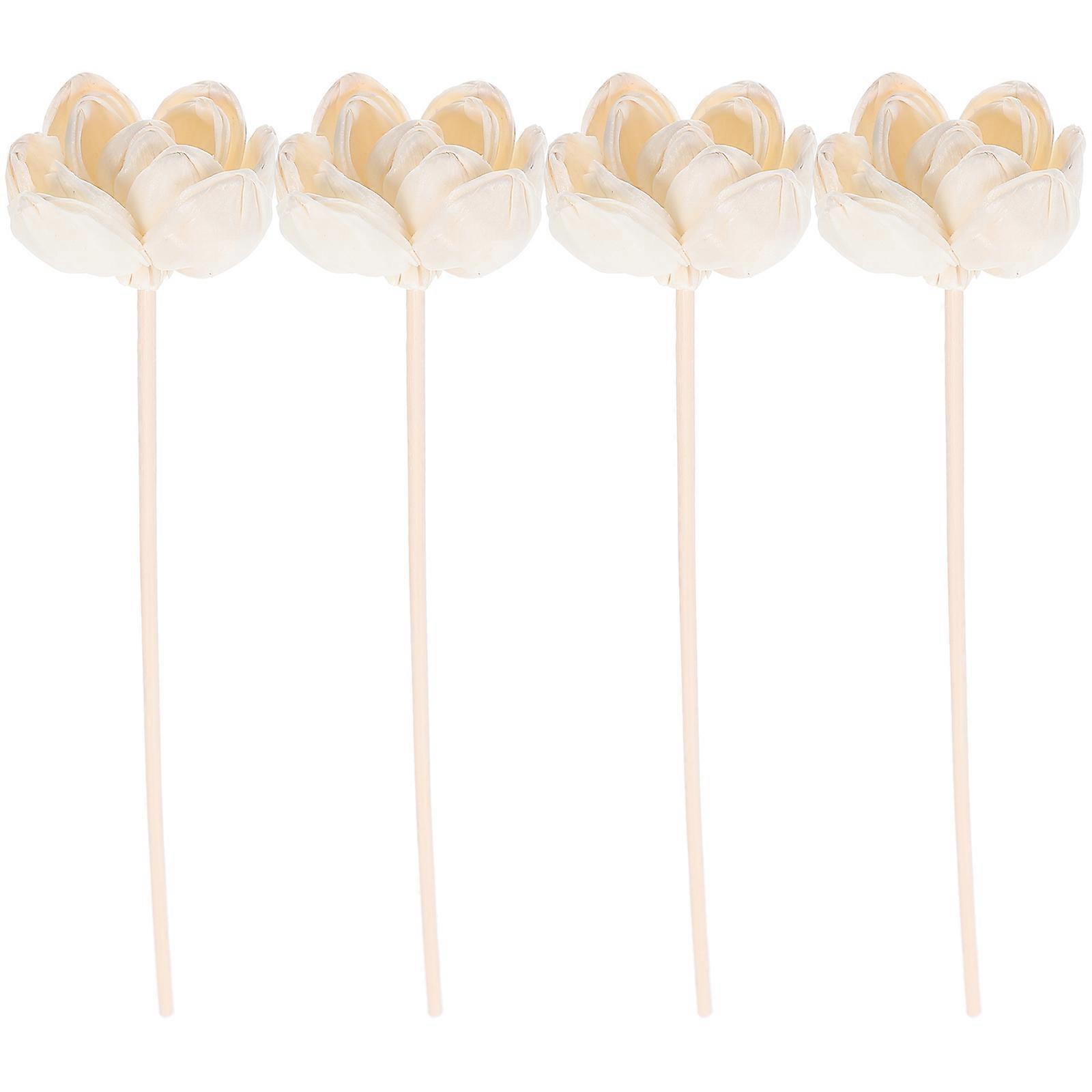 4pcs Artificial Simulation Flower DIY Decoration Aromatherapy Flower Diffusers Fragrance Diffusers