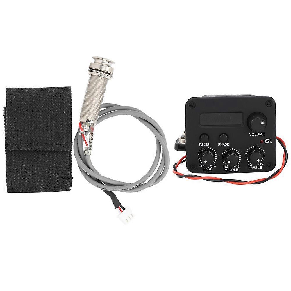 Guitar Preamplifier 3-Segment Pickup Equalizer LCD Screen Musical Instrument Accessories