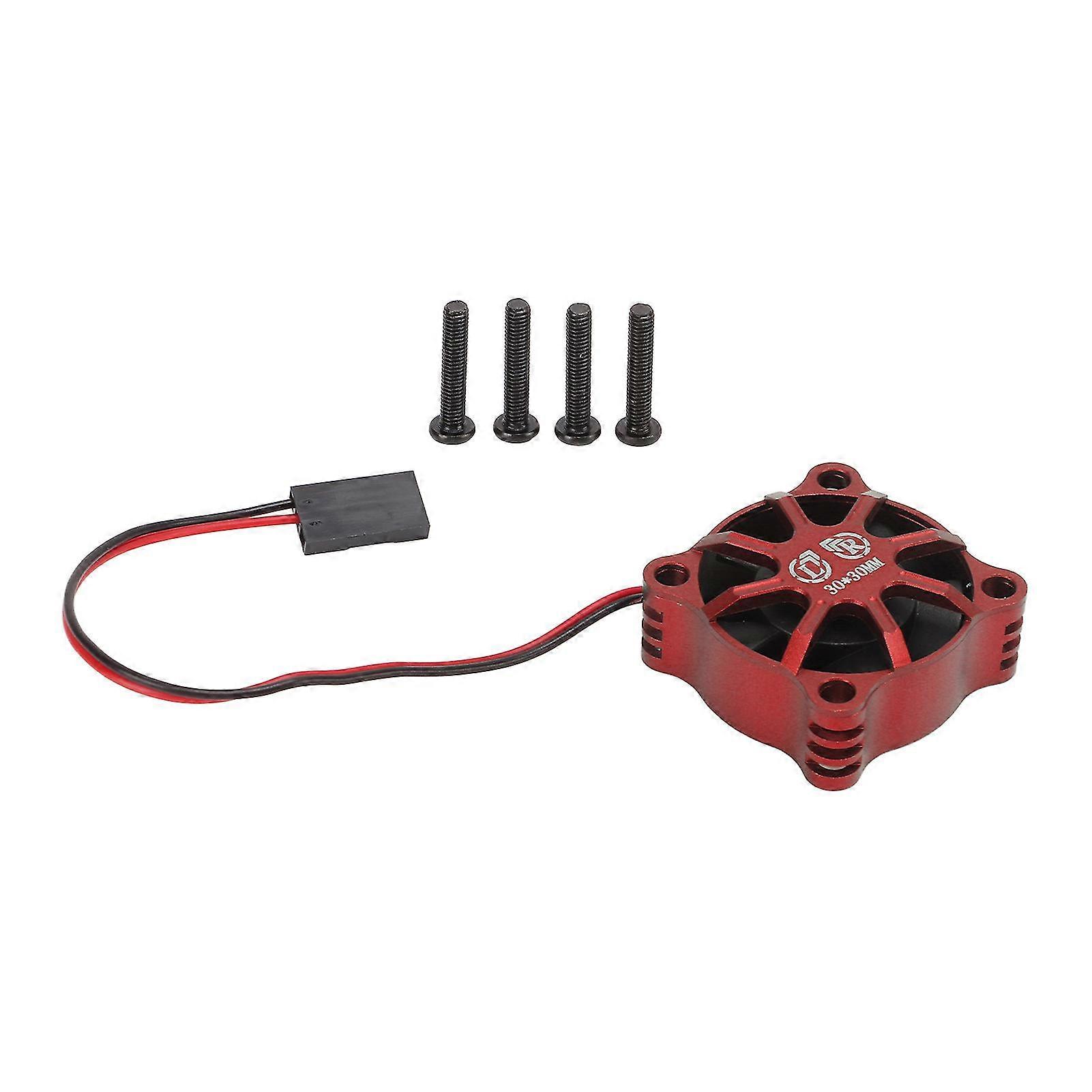 1/81/101/12RCMotorCoolingFan-FastAluminiumAlloyCooling,FirmStructure(Red)