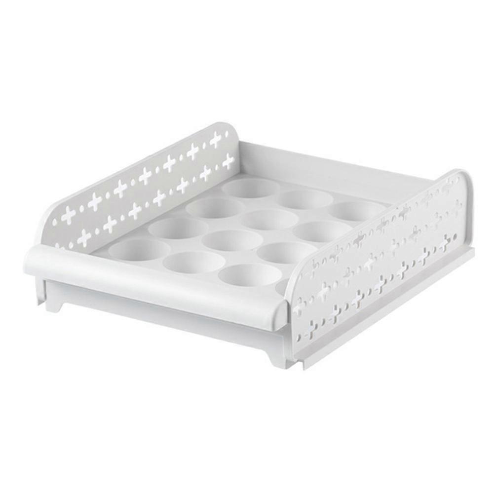 Kitchen Drawer Refrigerator Egg Fresh-Keeping Storage Box 20 Grid Egg Storage Rack Egg Box Holder