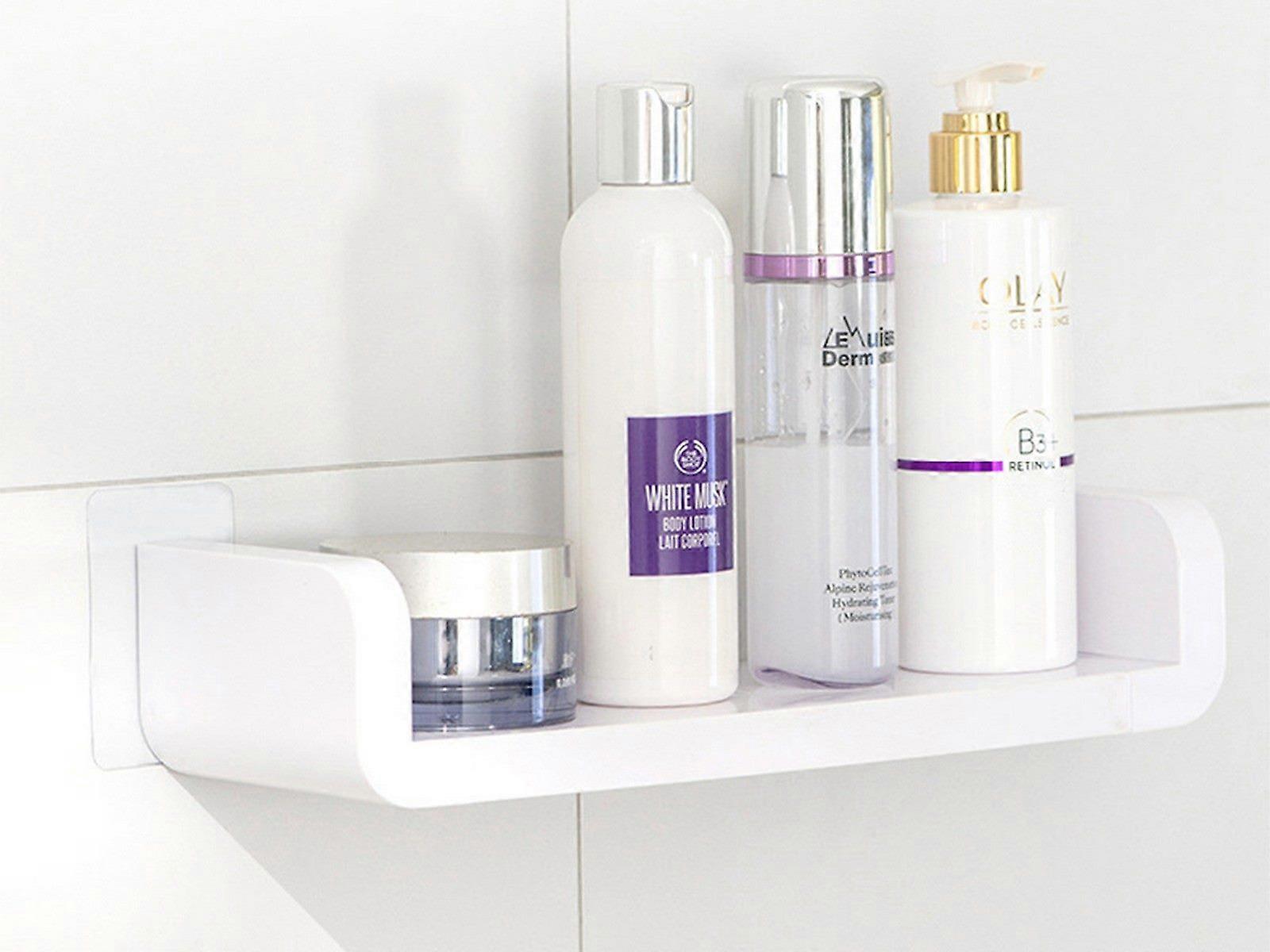 Wall Mount Bathroom Storage Shower Shelf Storage Holder Rack Kitchen Organizer