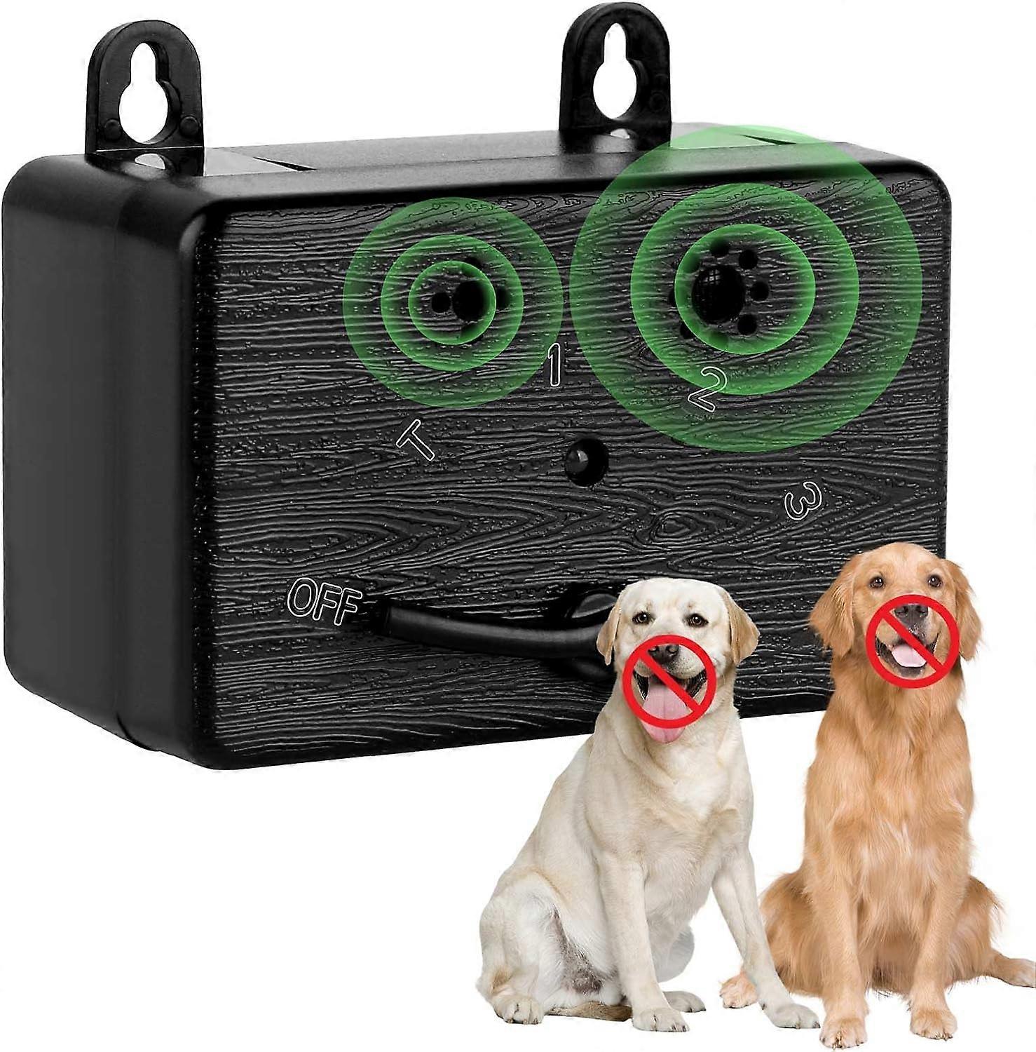 Dog Anti Bark, 3 Adjustable Frequency Ultrasonic Anti Bark Device, Automatic Ultrasonic Dog Anti Bark, 15 Meter Range,2024 Ping
