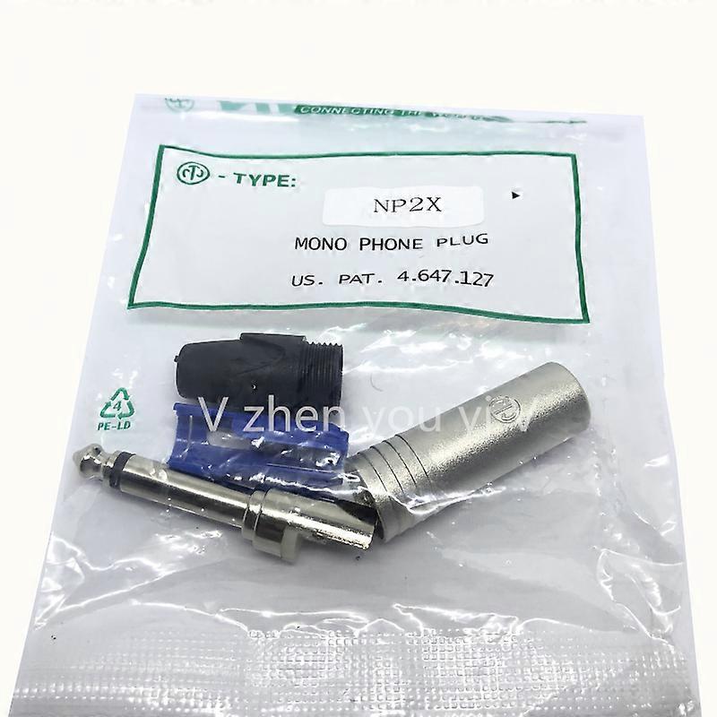 10pcs 100%חדש עבור NEUTRIK NP2X NP2X-B תקע מונו מקצועי 2 קוטב 6.35 מ"מ 6.5 מ"מ שקע סטריאו תקע Neutrik 6.35 מ"מ שקע