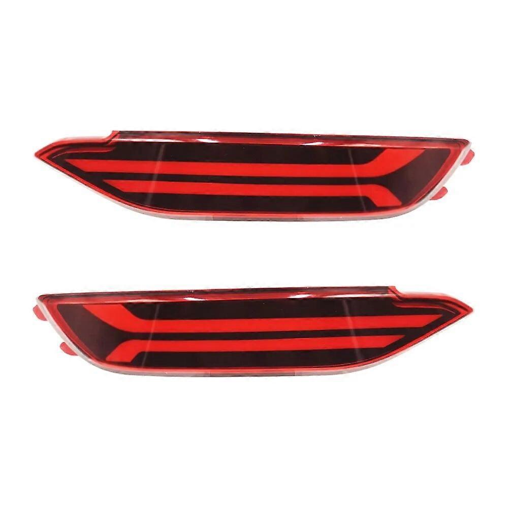 1 Pair Car LED Reflector Light For Hyundai tucson 2015 2016 2017 2018 2019 2020 Rear Fog Lamp Dynamic turn Signal Brake Light