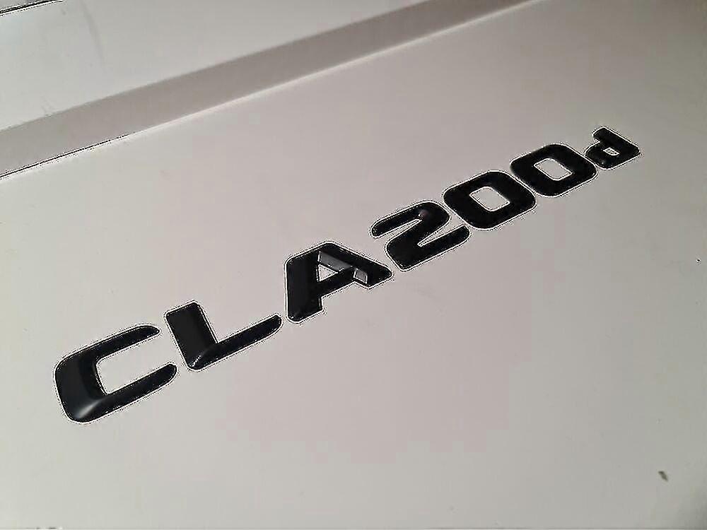 Cla200d Matte Black Letter Number Rear Boot Badge Emblem Cla Class Mercedes Matt