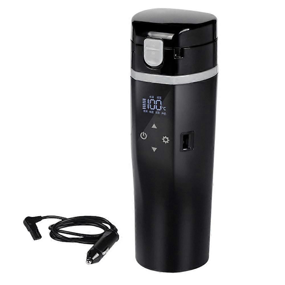 12V / 24V 520Ml autófűtő csésze 304 rozsdamentes acél autó elektromos vízcsésze elektromos vízforraló kávé tea
