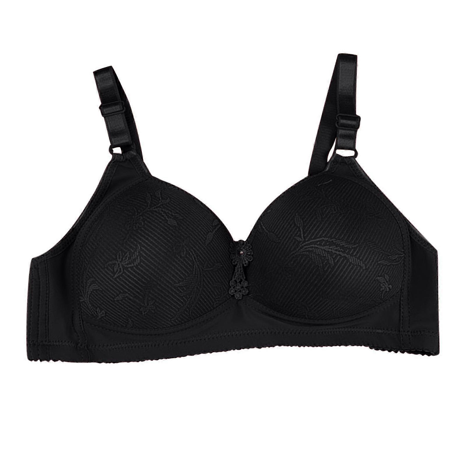 Women Bra No Rims Lace Comfortable Breathable Anti-exhaust Base Top Solid Underwear