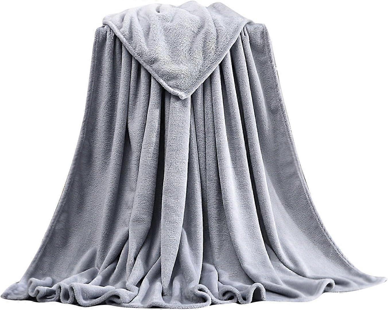 Super Ultra Soft Flannel Fleece Blanket Homeware Fleece Blanket Sofa Throw Fluffy Soft Throw Versatile Blanket for Bed, Couch