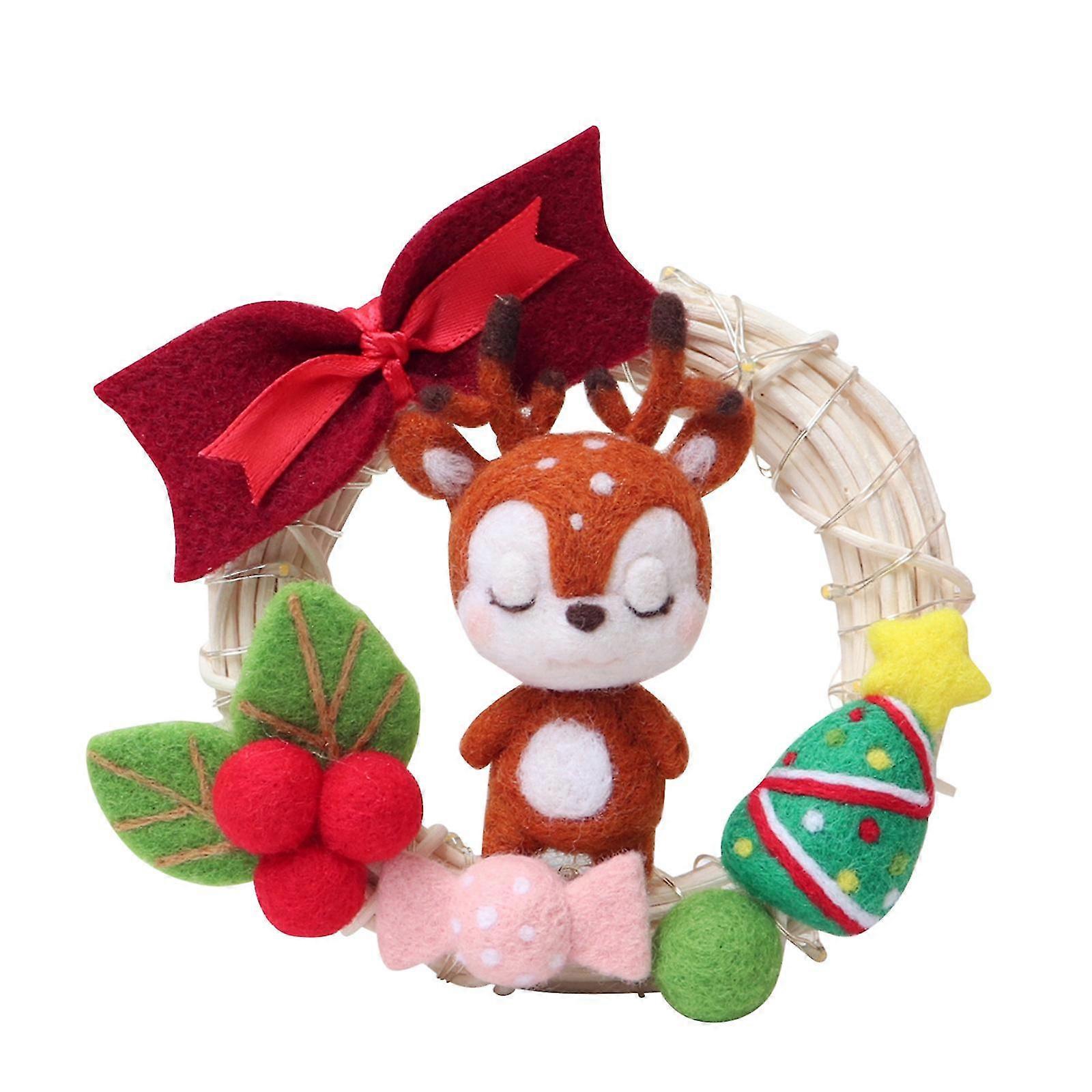 Cute Pattern Handmade Diy Poke Wool Felts Material Production Package