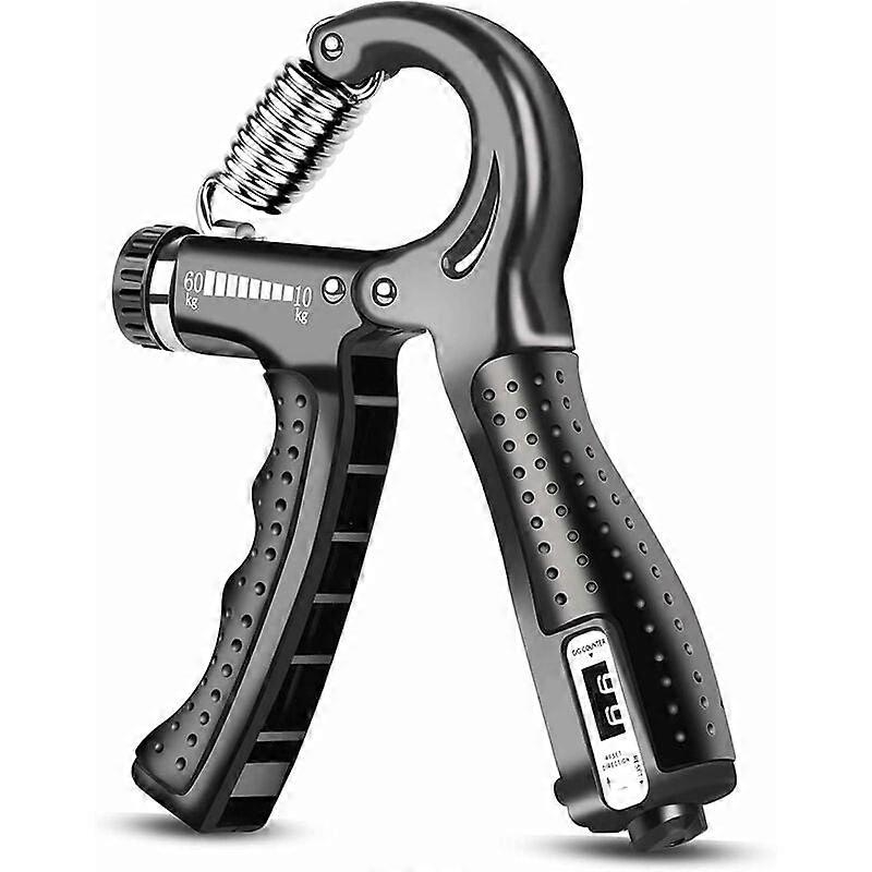 Hand Muscle Trainer with Counting, 10-60 Kg Adjustable Finger Exerciser, Forearm Strength Training, Hand Gripper, Muscle Strengthening Devices