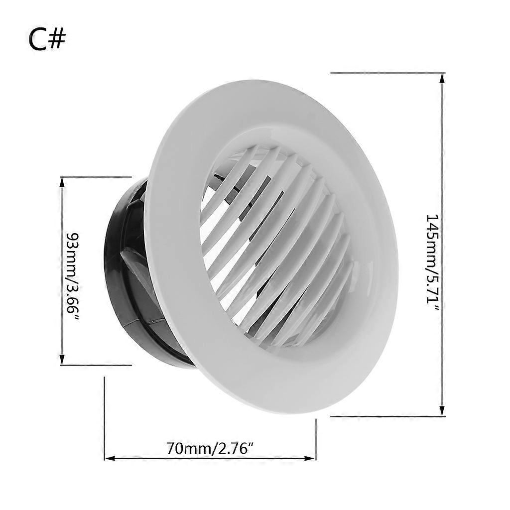 Air Vent Extract for Valve Grille Round Diffuser Ducting Ventilation Cover 100mm