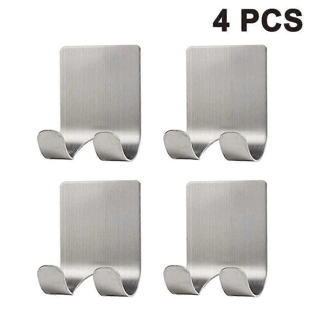 4pcs Holder Hanger Stand For Shower, Stainless Steel Utility Hooks