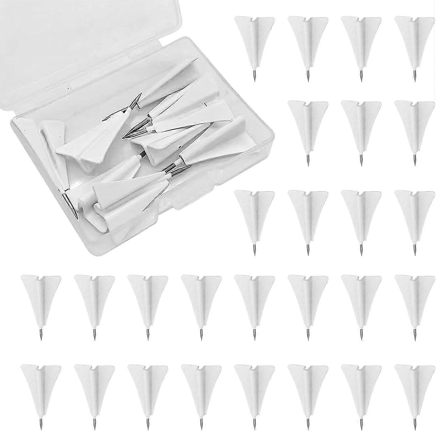 24 Pcs Airplane Push Pins Bulk Airplane Tacks Map Cubicle Pins Creative Tacks for Cork Board Drawing Pins Message Board Thumbtack White Office
