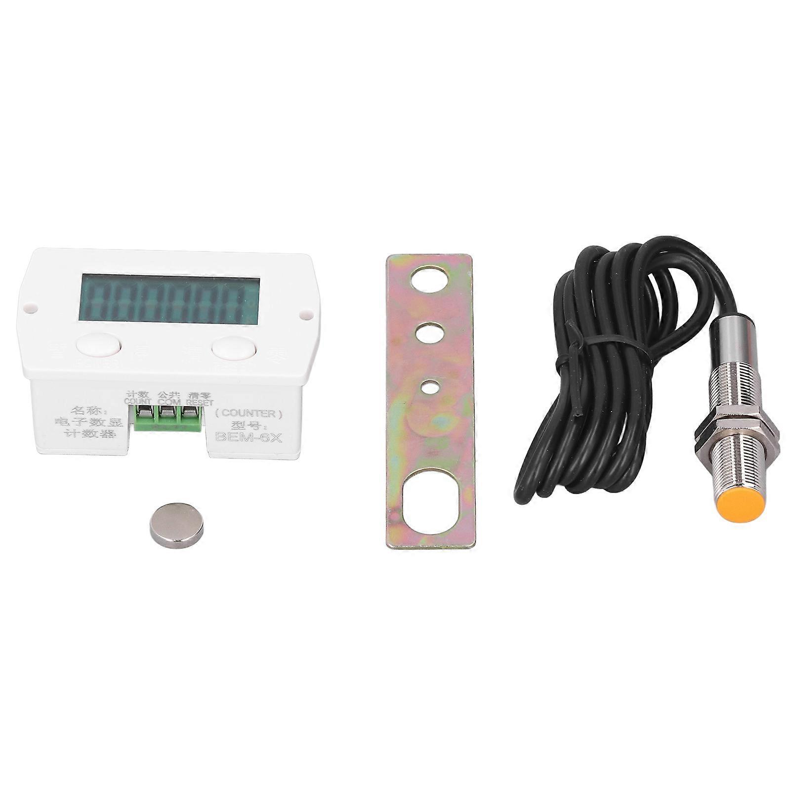 BERM 6 Digit Electronic Counter Mini Digital Magnetic Induction Counting Switch 0?99999