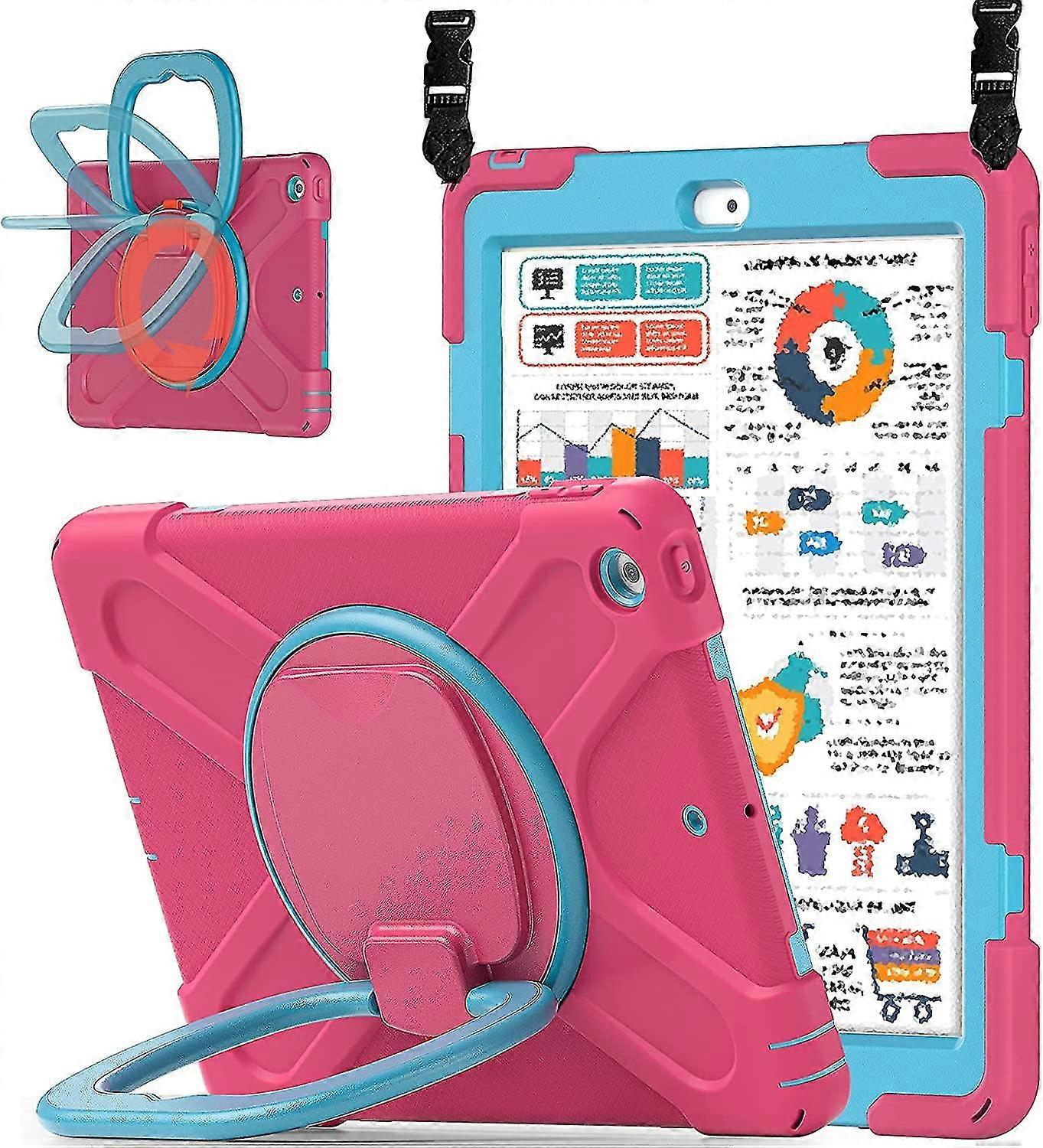 Ipad 9th/8th/7th Generation Case, Ipad 10.2 Case2021/ 2020/2019 With Pencil Holder Ki