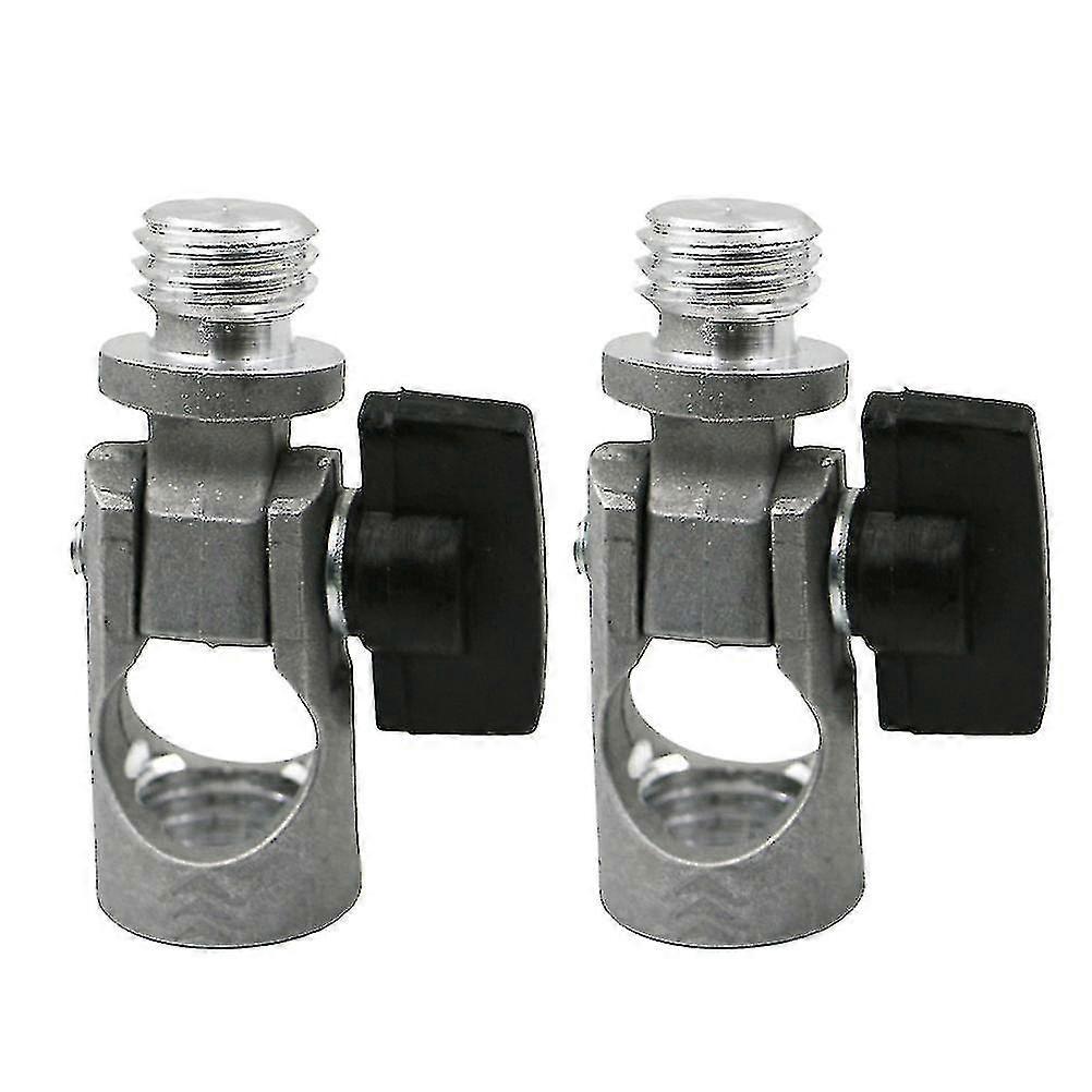 Aluminum Alloy Angle Tripod Rotary Levels Rod Universal Adaptor Dual Slope Adjustment Bracket(2pieces, Silver)