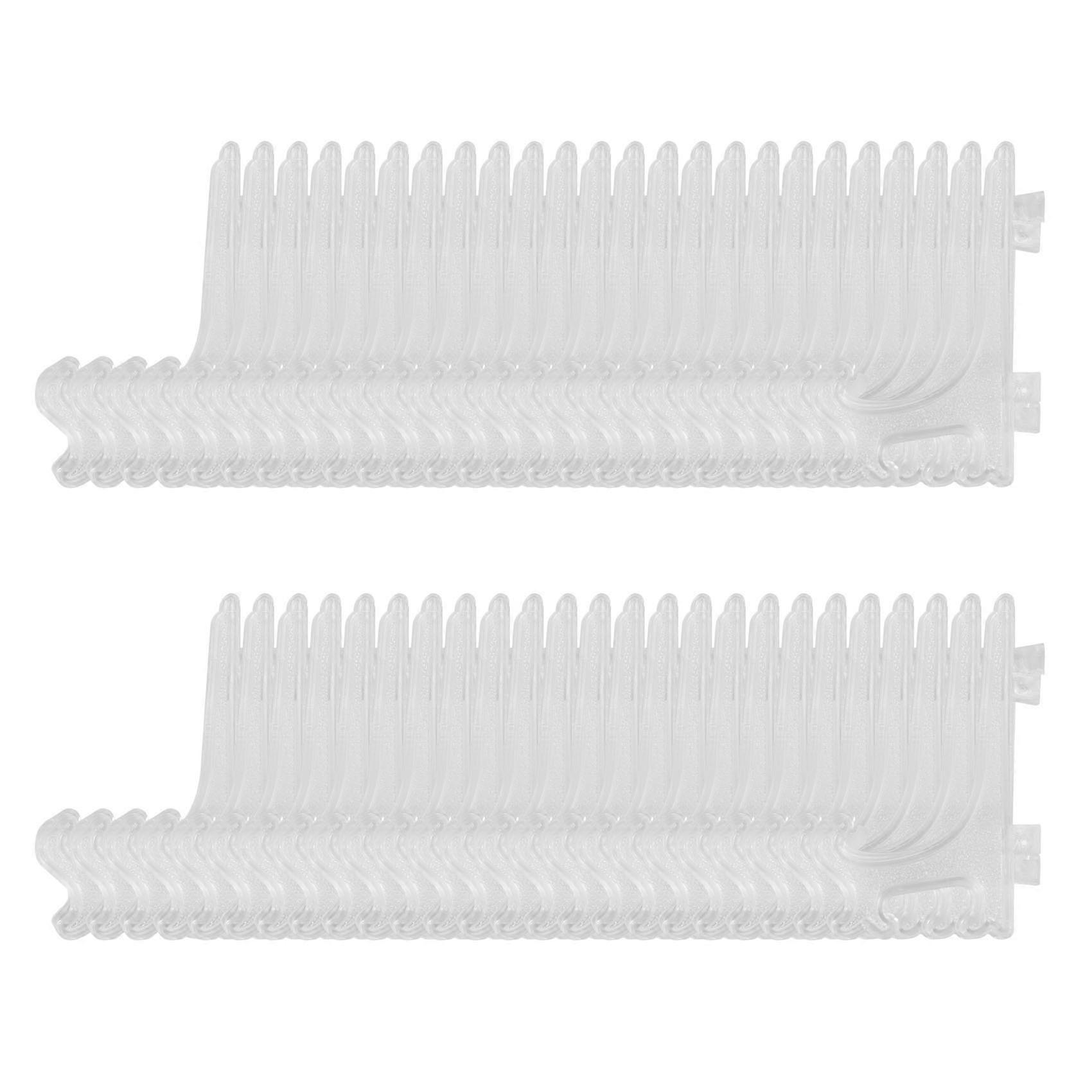 3 Inch Clear Plastic Stand Cookie Holder Display Stand Place Card Holder Display Easels(48 Pack)