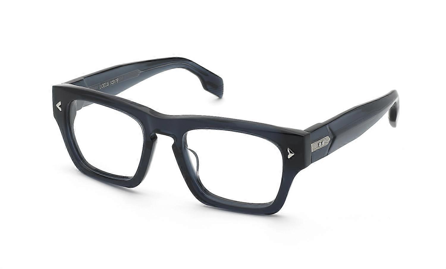 Eyewear Frames Lozza VL4378M 0W47 BLU Transparent LUCIDO 53/21/150 MAN