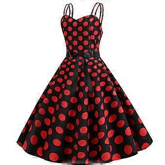 Women Retro Polka Dots 1950s 60s Rockabilly Pinup Hepburn Dress Cocktail  Party Swing Skater Slip Dresses | Fruugo CA