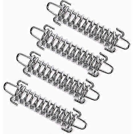 Pieces Shade Sail Spring, Shade Sail Tensioner Spring, Shade Sail Tension Spring, Camping Tent Tension Spring, Steel Tent Spring Rope Buckle (Silver