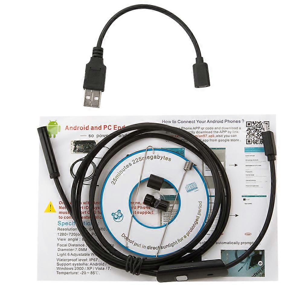 Micro USB Endoscope Android 480P 5.5/7MM Video Pipe Car Flexible Inspection Borescope for OTG Smartphone PC Notebook Macbook