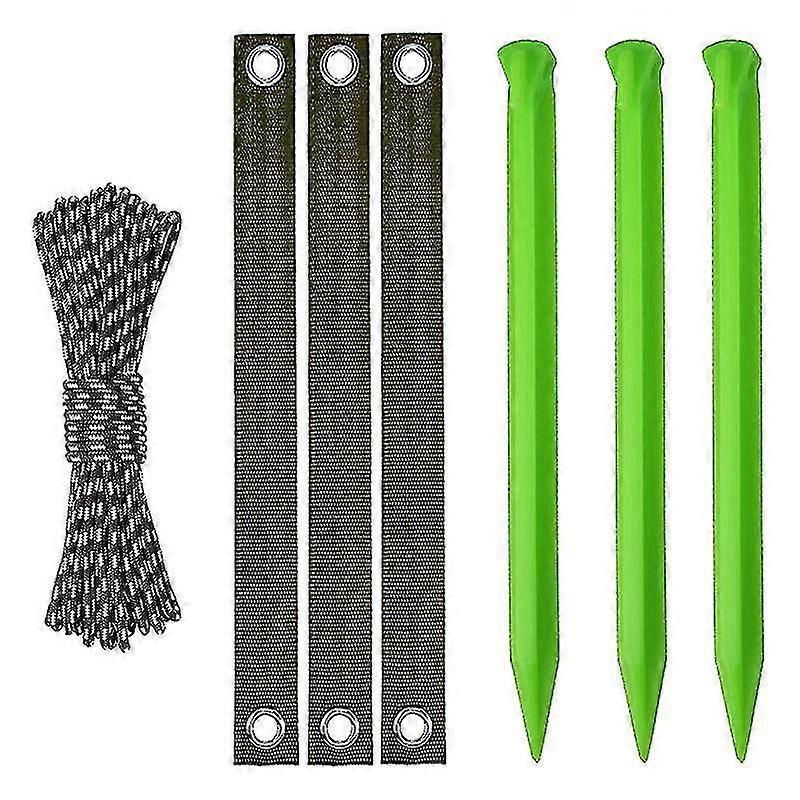 Tree Straightening Kit | Tree Stake Kit With Strap Strong Rope And Stakes - Tree Stake Kit With 3 Tree Straps, 3 Tree Stakes, 1 Rope, Tree Stak