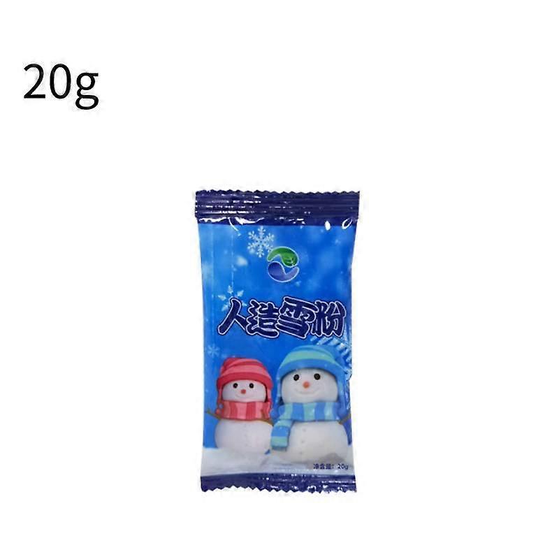 2x ثلج فوري مزيف 20/100 جرام اصطناعي غير سام نابض بالحياة ندفة الثلج حزب لوازم الزينة راتنج غير ضار