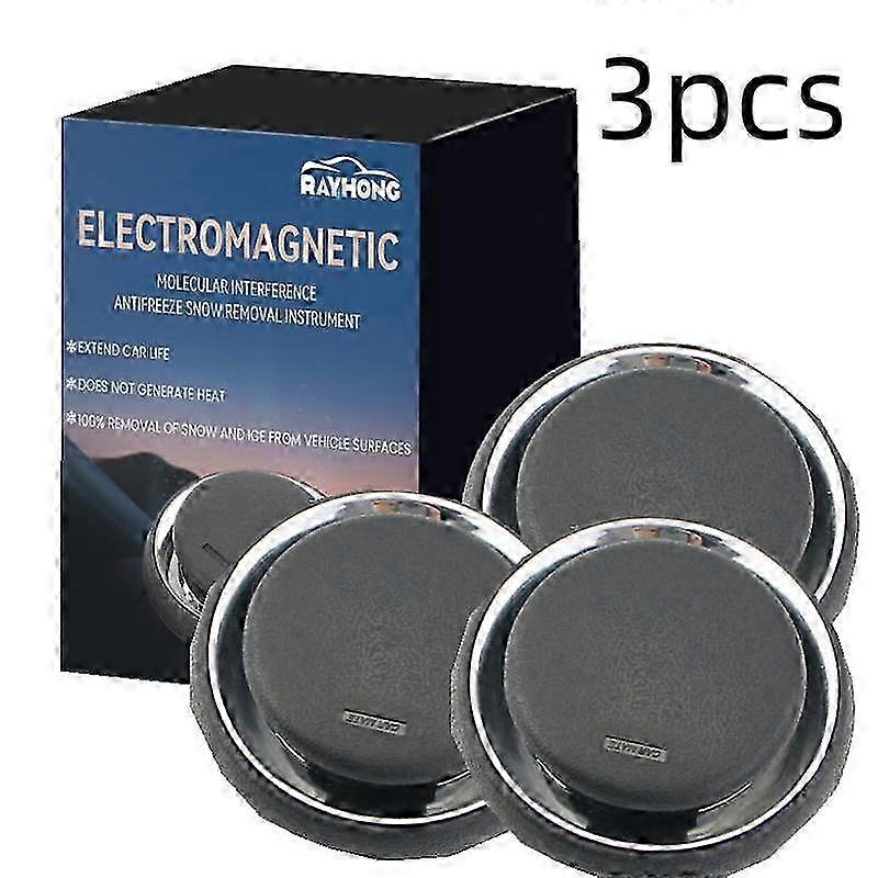 3X New upgraded electromagnetic Deicer molecular interface snow remover air freshener car Antifreeze electromagnetic ice melting