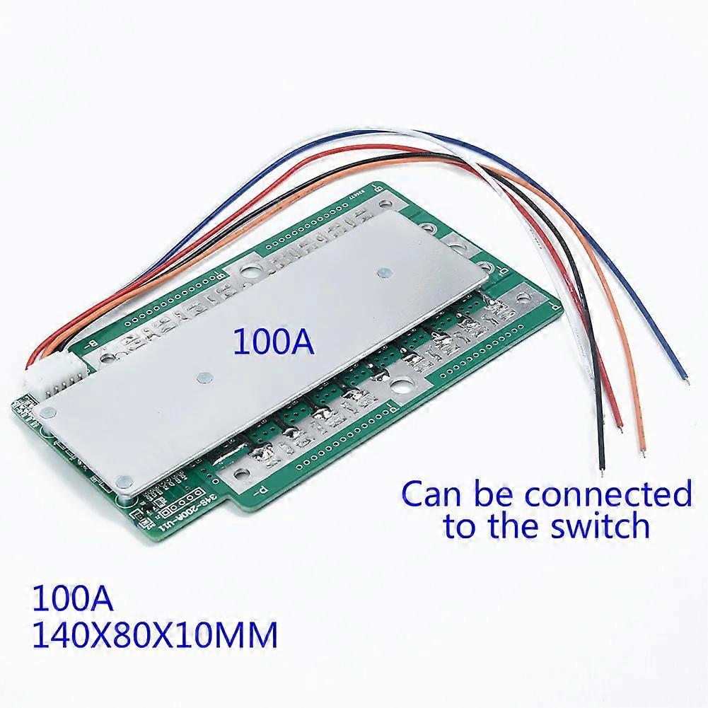 4S 100A 200A 300A 3.2V LifePo4 Protection Board 12.8V Car Start Inverter BMS PCB Protection Board With Cable