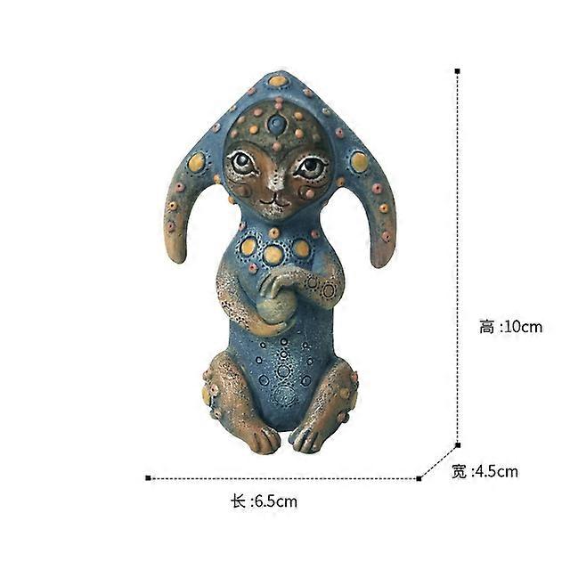 Cartoon Game Character Resin Art Cute Alien Small Ornaments Home Decor Desktop Bookcase Decoration Accessories