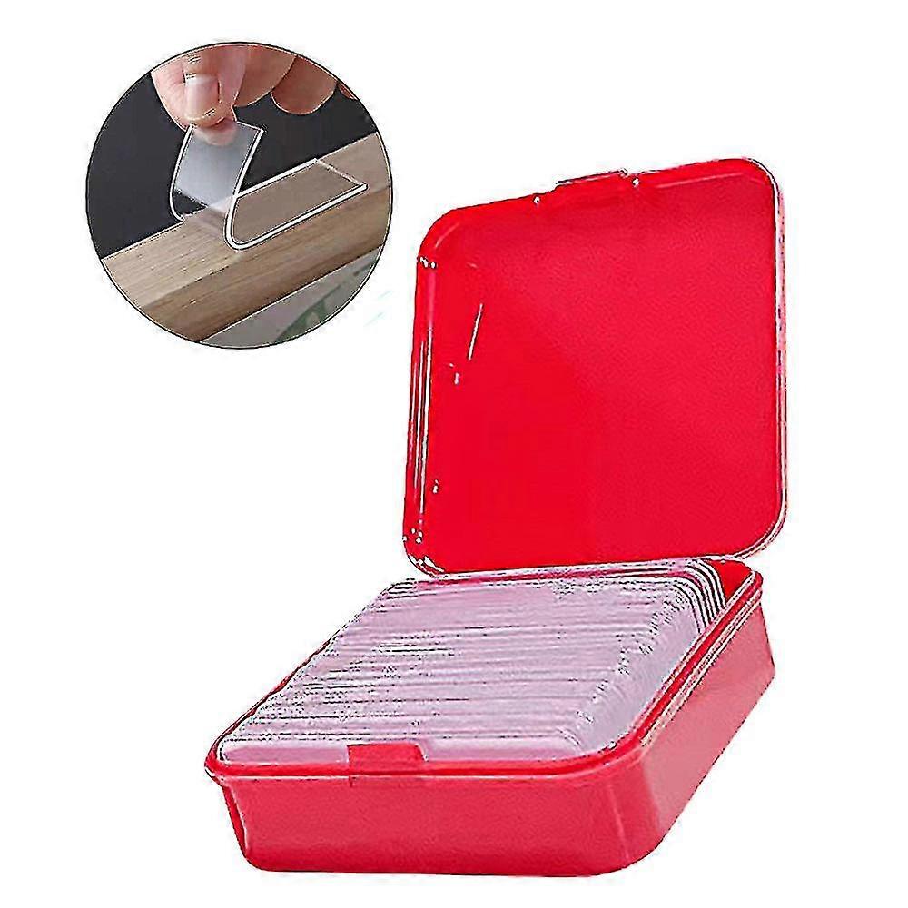 60pcs Reusable Multifunctional Adhesive Double Sided Transparent Non-marking Sticky Tape_vv