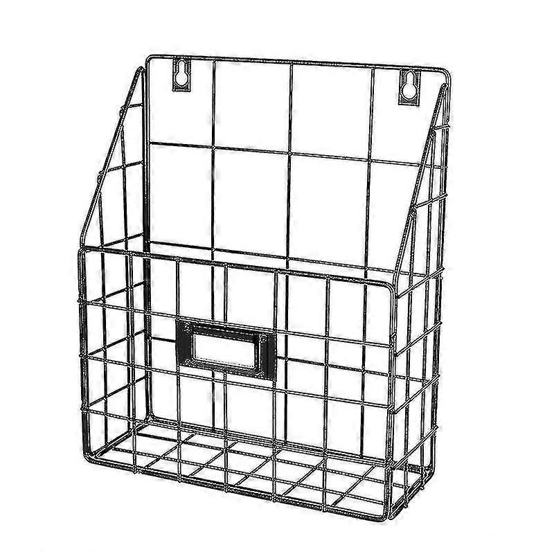 Wire Mail Basket - Wall Mounted Hanging Folder/document Organizer - Economic & Easy To Install Tray