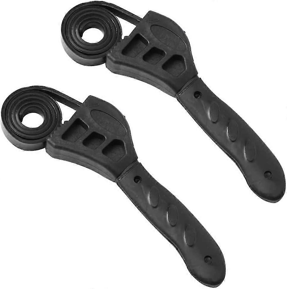 Strap Wrench 2 Pieces Oil Filter Wrenches Multi-function Rubber Wrench Universal Rubber Strap Wrench Oil Filter Wrench Multi Tool Wrench For Car Repai