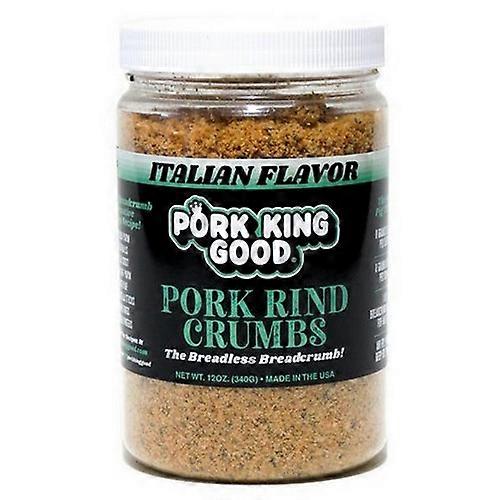 Pork King Good Pork Rind Crumbs Italian ,12 Oz(Case Of 6)
